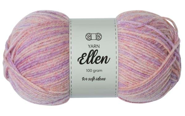 Garn Ellen 100 g Rosa Garn - Rusta.com